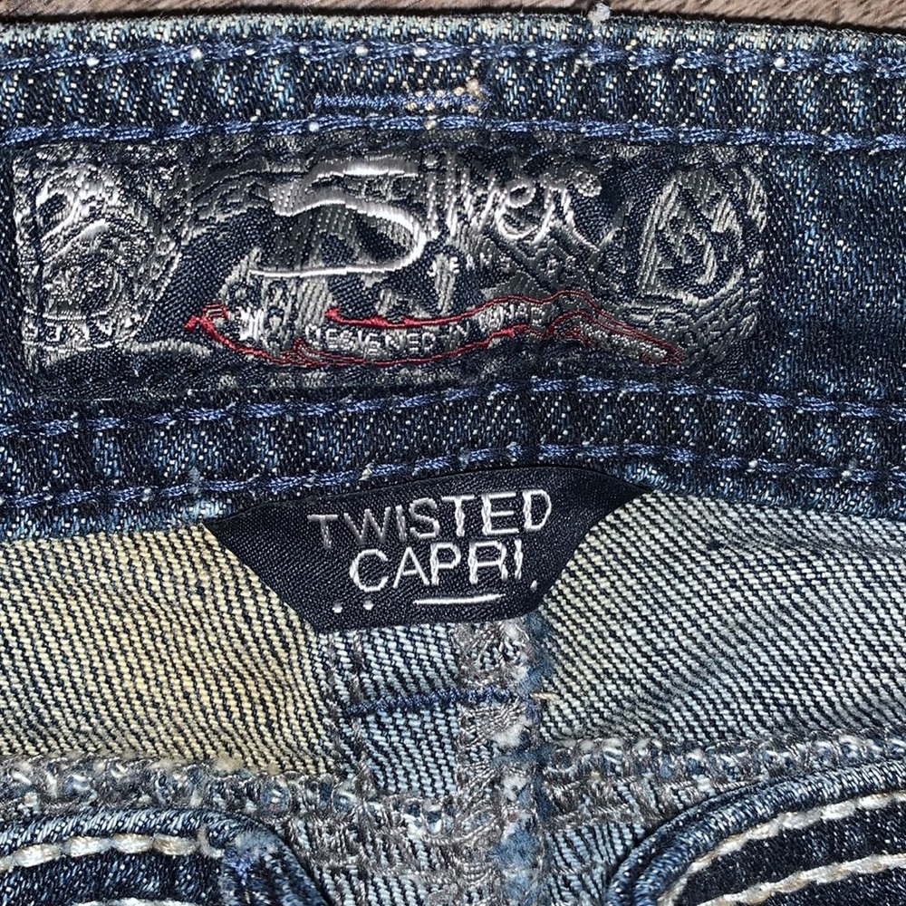 Silver Twisted Capris - image 3